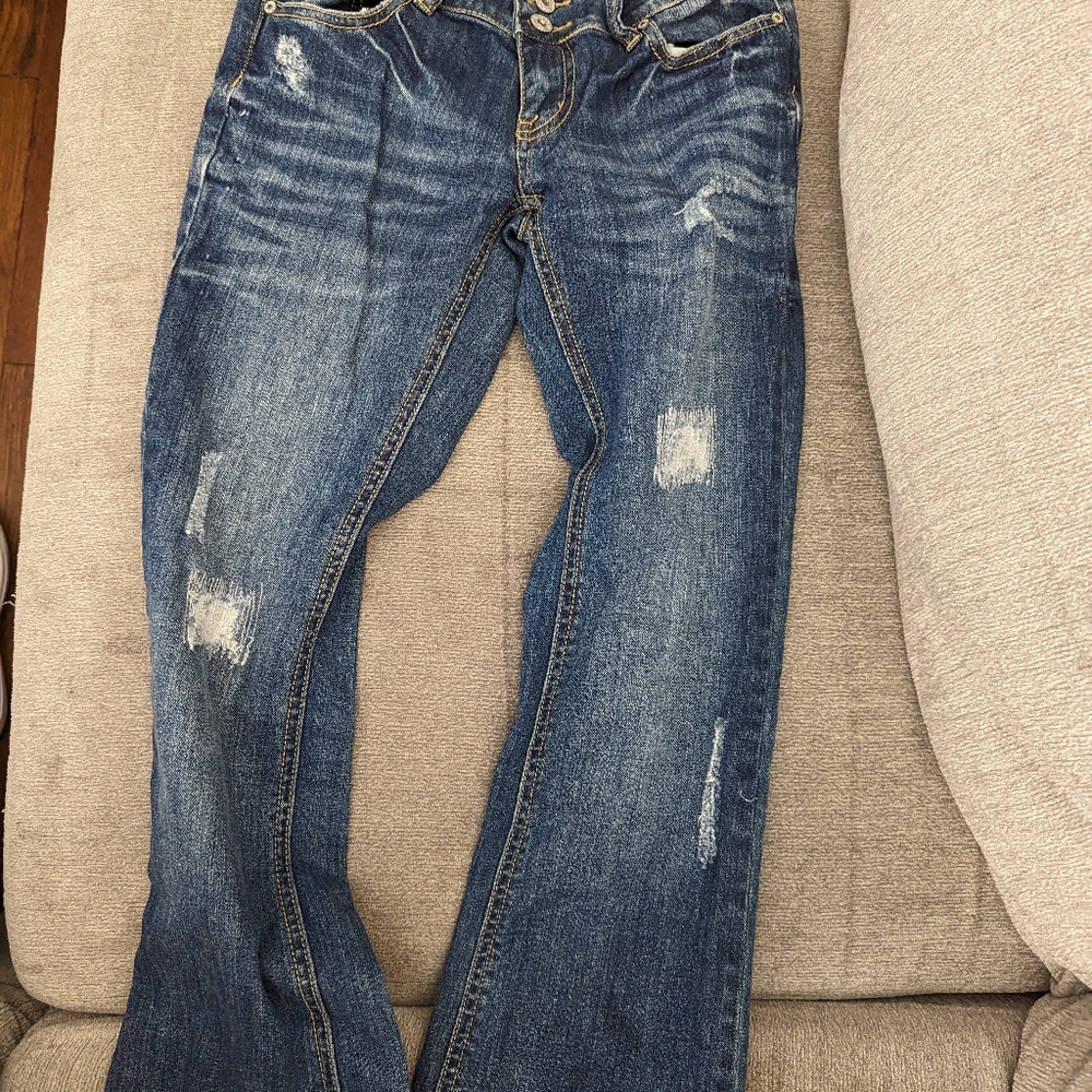 Charlotte Russe Low Rise Flare Size 0 Jeans